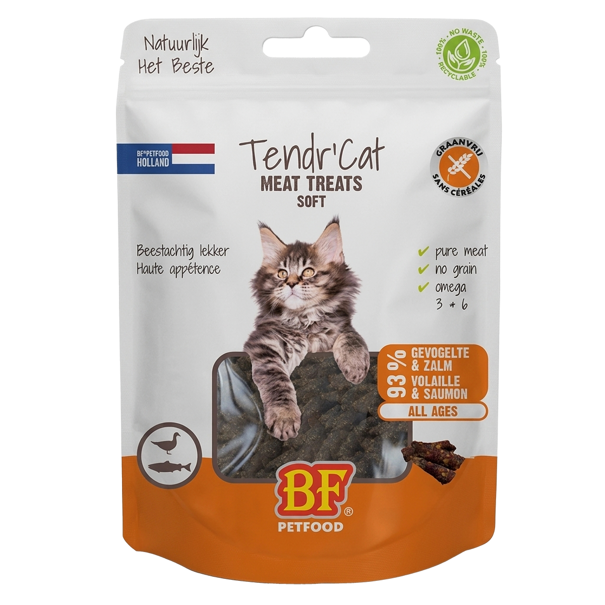 Tendr’ Cat – Volaille et saumon