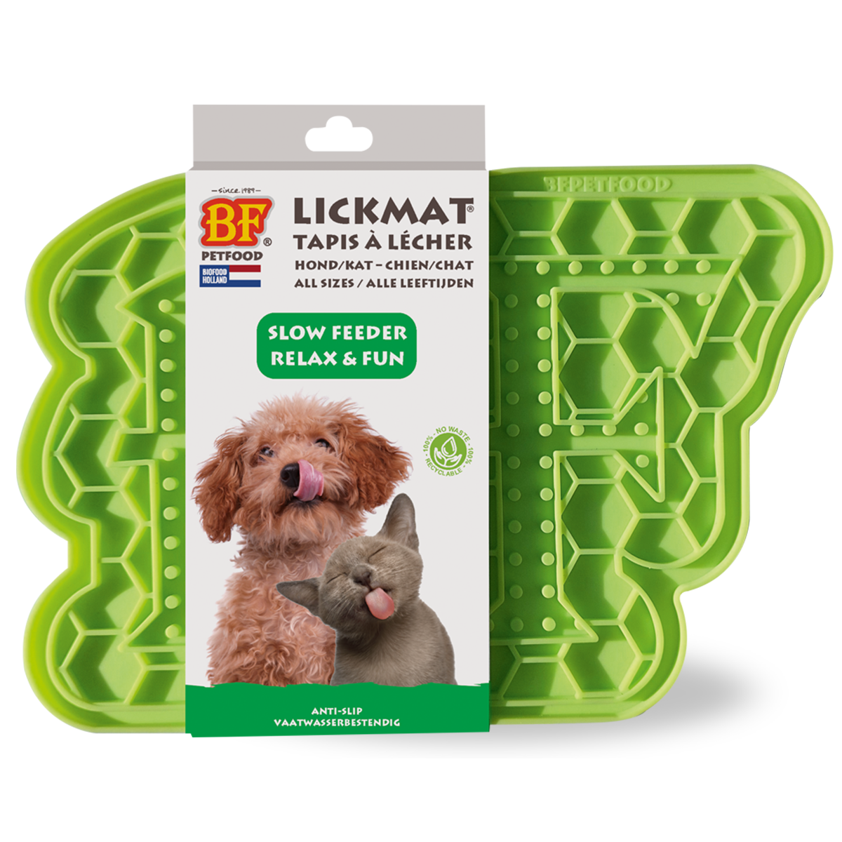 Tapis à lécher BF® vert