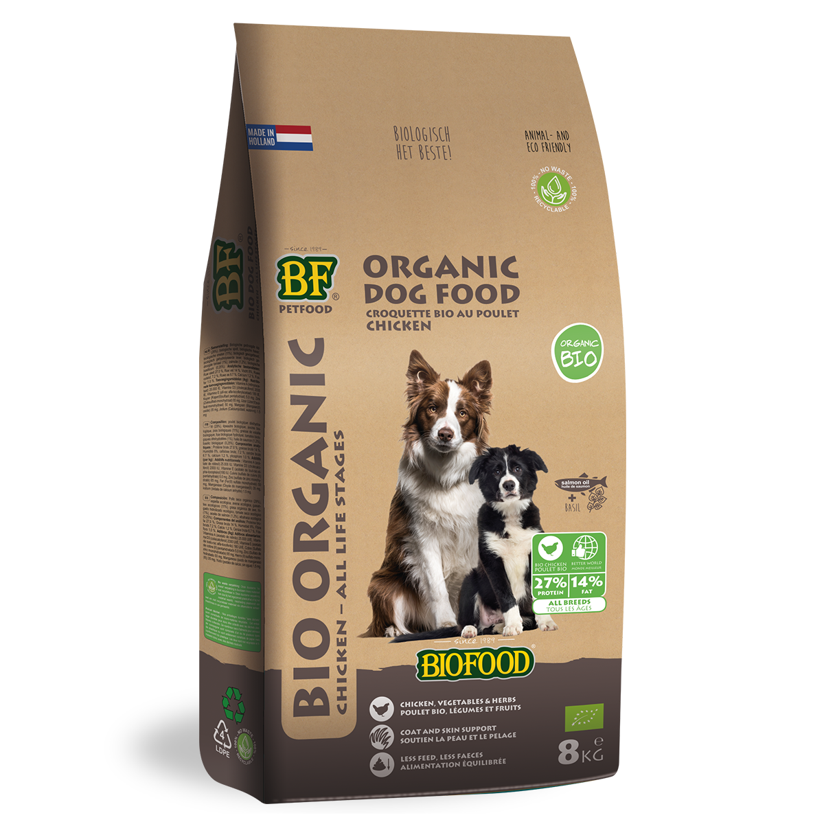 Poulet bio BIOFOOD - Tous les stades de vie