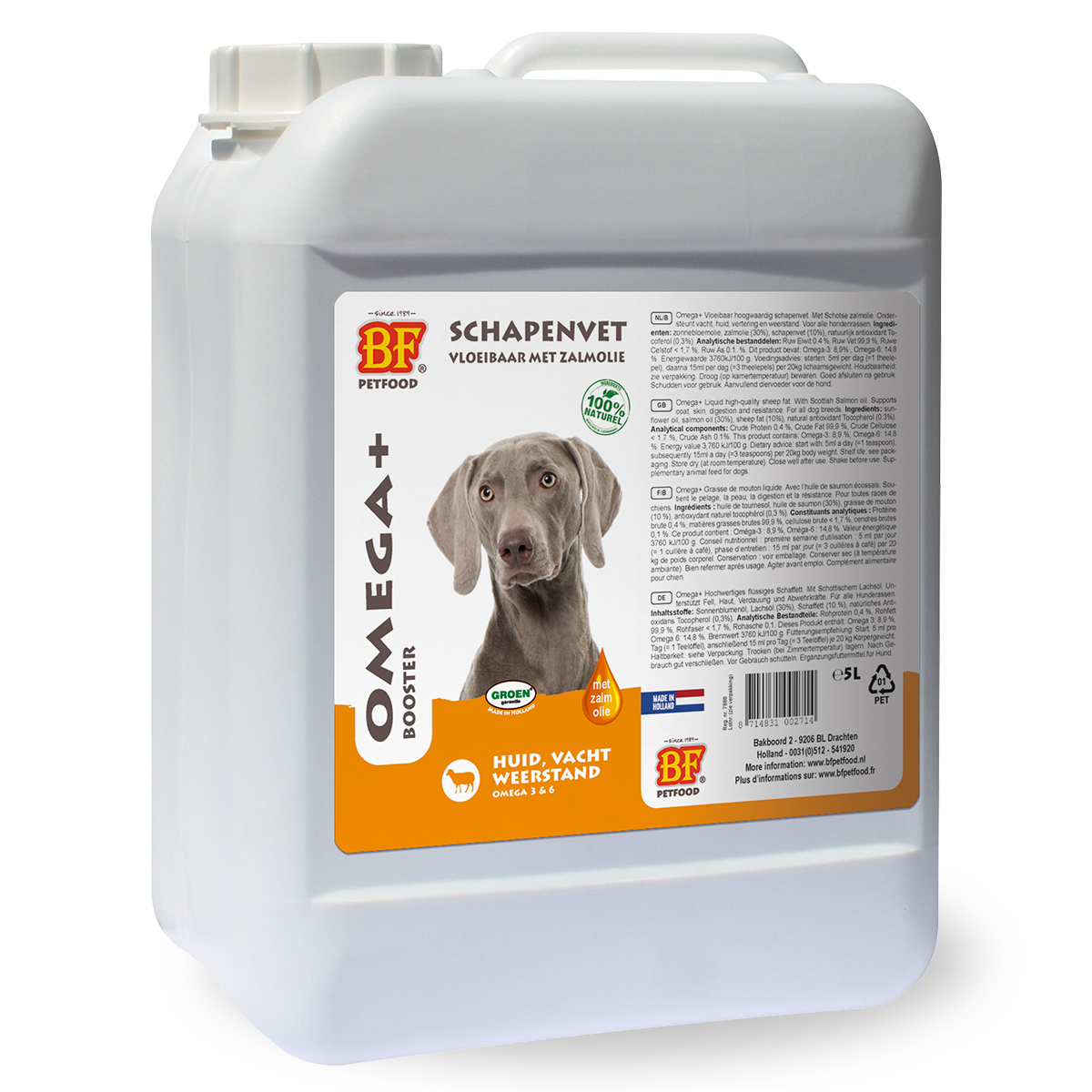 Omega+ Graisse de mouton liquide avec huile de saumon